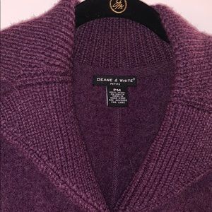 Deane & White Plum Boule Knit Jacket